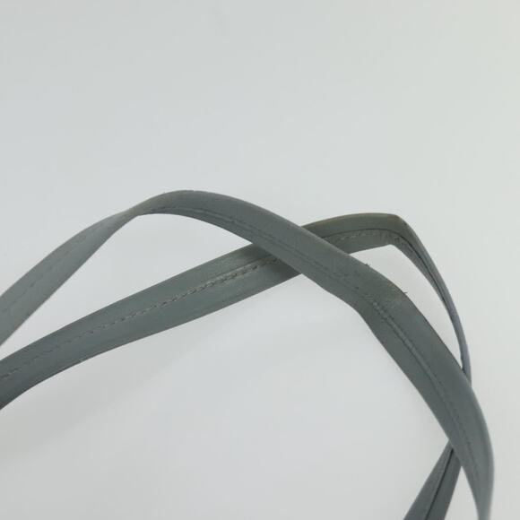 CELINE Horizontal Cabas Tote Bag Leather Gray Gold - Picture 8 of 12